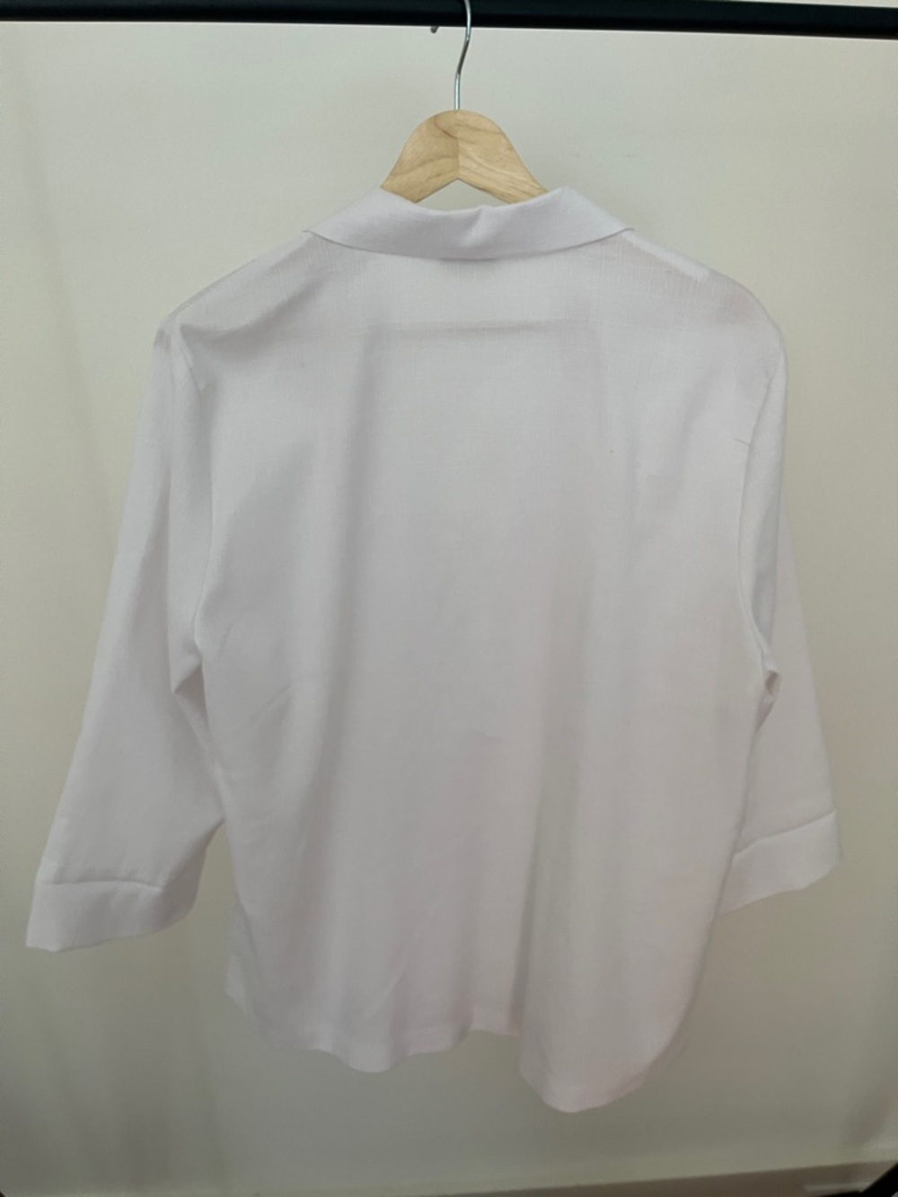 Vintage White Single-Button Notch-Lapel Blazer - Medium - Picture 5 of 5